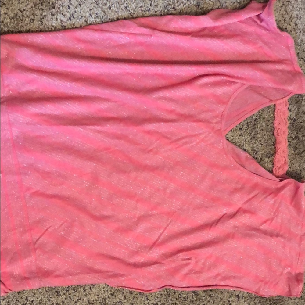 Woman’s coral top